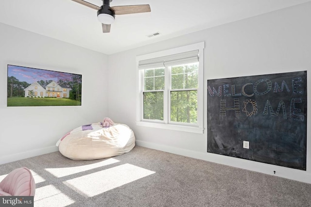 11606 Little Bay Harbor Way, Spotsylvania, VA 22551 - game room featuring carpet flooring and ceiling fan