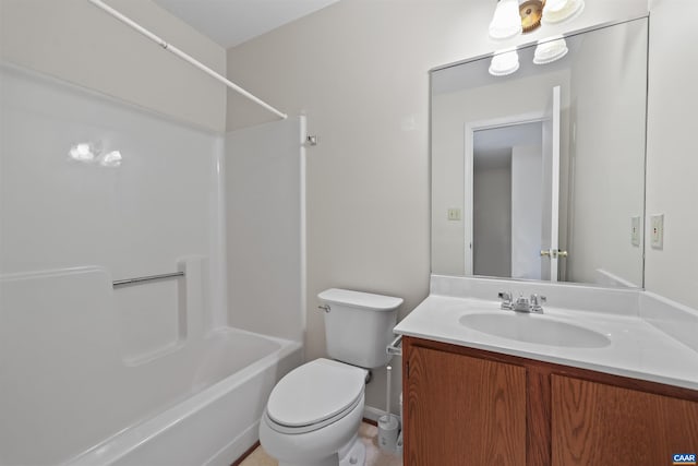 903 Stonehenge Rd, Charlottesville, VA 22901 - full bathroom with vanity, toilet, and shower / bath combination