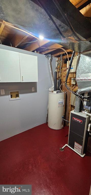 1632 Harrier Ln, Culpeper, VA 22701 - utility room featuring water heater and heating unit