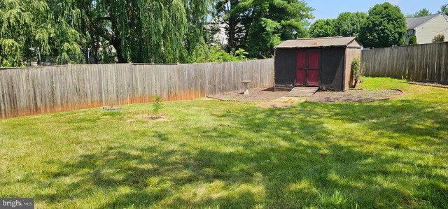 1632 Harrier Ln, Culpeper, VA 22701 - fenced backyard with a storage unit