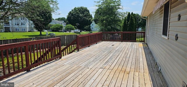 1632 Harrier Ln, Culpeper, VA 22701 - wooden terrace with a fenced backyard