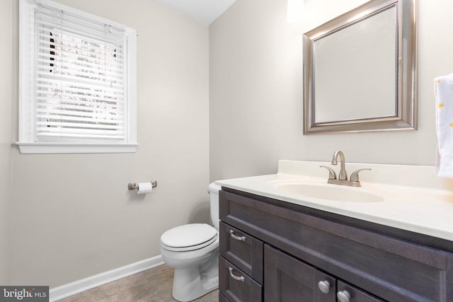 5310 Leavells Crossing Dr, Fredericksburg, VA 22407 - half bathroom featuring vanity and baseboards