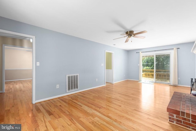 5310 Leavells Crossing Dr, Fredericksburg, VA 22407 - unfurnished room with ceiling fan and light wood-style flooring