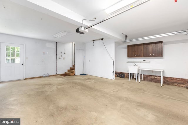 5310 Leavells Crossing Dr, Fredericksburg, VA 22407 - garage with a garage door opener and a sink