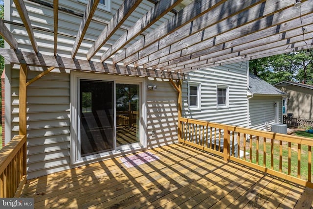 5310 Leavells Crossing Dr, Fredericksburg, VA 22407 - deck featuring a pergola