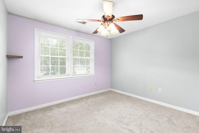 5310 Leavells Crossing Dr, Fredericksburg, VA 22407 - carpeted empty room with ceiling fan and baseboards