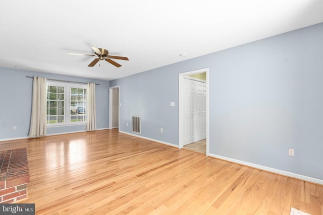 5310 Leavells Crossing Dr, Fredericksburg, VA 22407 - unfurnished room featuring ceiling fan and light wood-style flooring