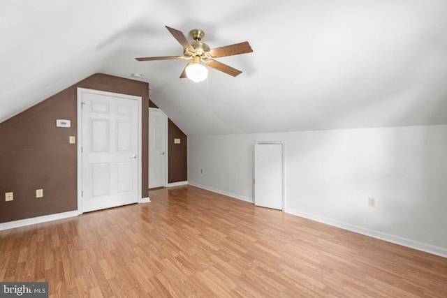 5310 Leavells Crossing Dr, Fredericksburg, VA 22407 - bonus room with light wood finished floors, a ceiling fan, and lofted ceiling
