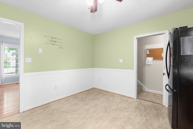 5310 Leavells Crossing Dr, Fredericksburg, VA 22407 - unfurnished room with a wainscoted wall and ceiling fan