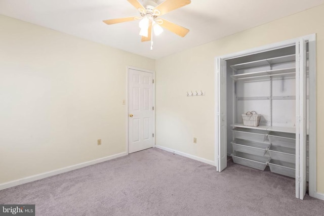 5310 Leavells Crossing Dr, Fredericksburg, VA 22407 - unfurnished bedroom featuring carpet floors, ceiling fan, and a closet