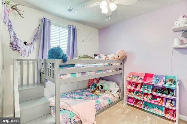 1905 Crepe Myrtle Ln, Culpeper, VA 22701 - carpeted bedroom with ceiling fan