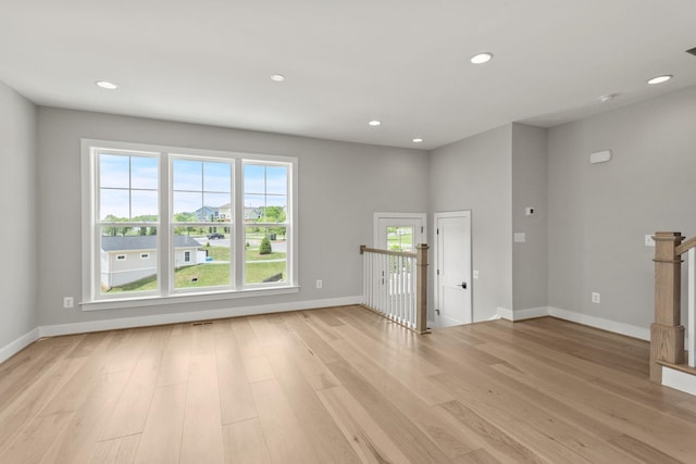 3247 Preston Shore Dr Unit 18D, Rockingham, VA 22801 - spare room featuring light wood finished floors, baseboards, and recessed lighting