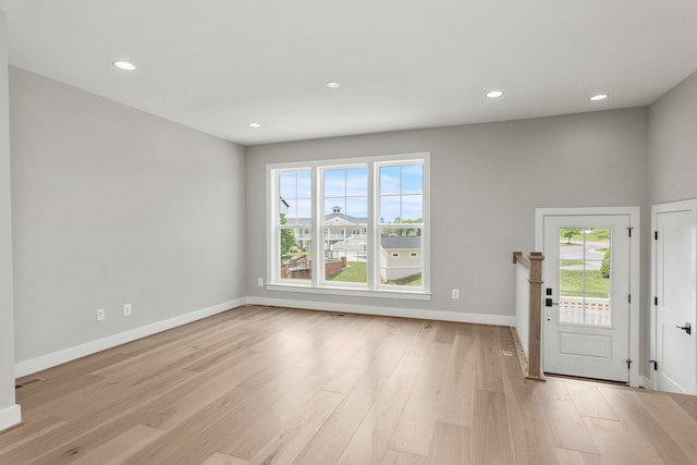 3247 Preston Shore Dr Unit 18D, Rockingham, VA 22801 - entrance foyer featuring light wood-style flooring, baseboards, and recessed lighting