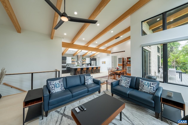 320A 11th St NE, Charlottesville, VA 22902 - living area with recessed lighting