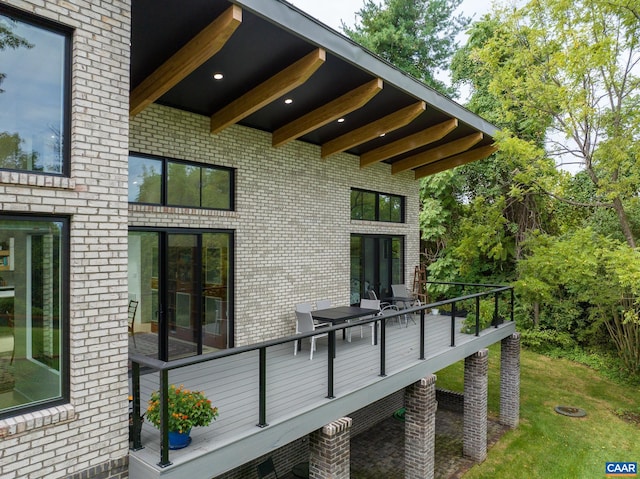 320A 11th St NE, Charlottesville, VA 22902 - view of wooden terrace