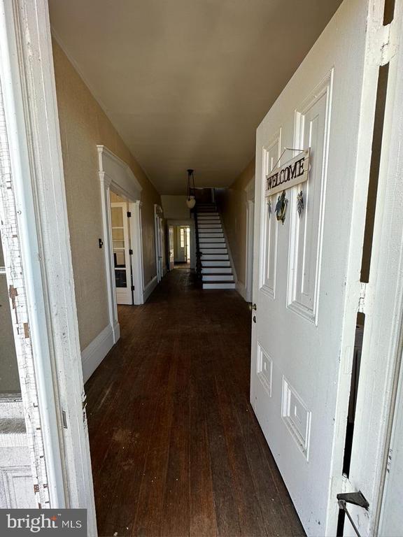 corridor with stairs
