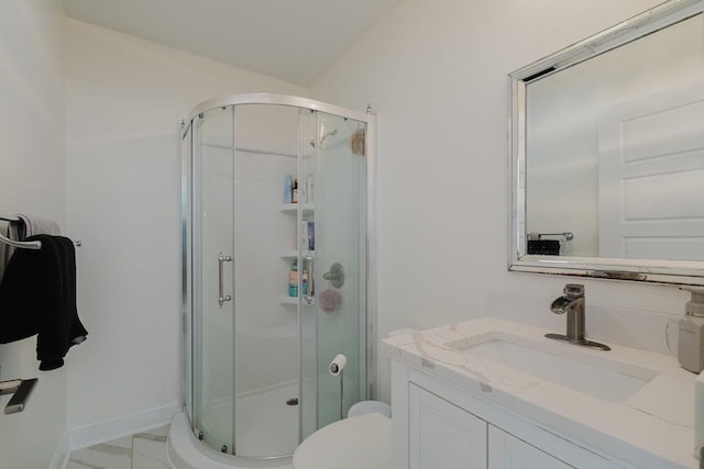 728 Mason St, Dayton, VA 22821 - bathroom with a shower stall, toilet, and vanity