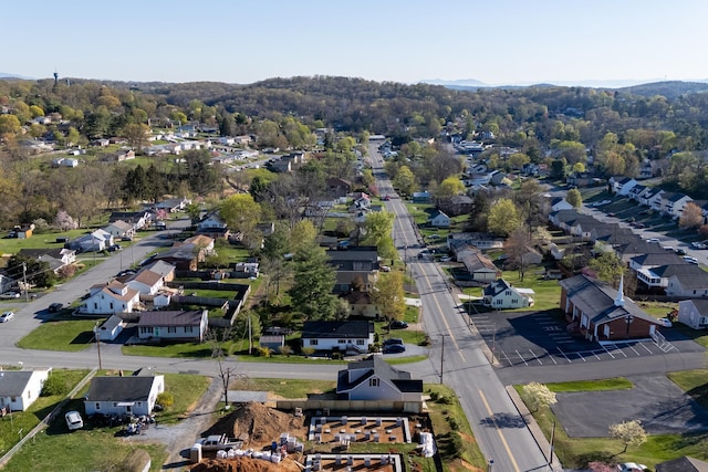 drone / aerial view with a residential view