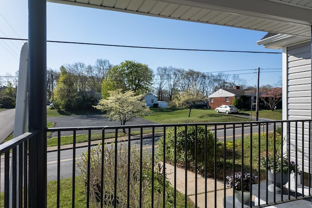 view of balcony