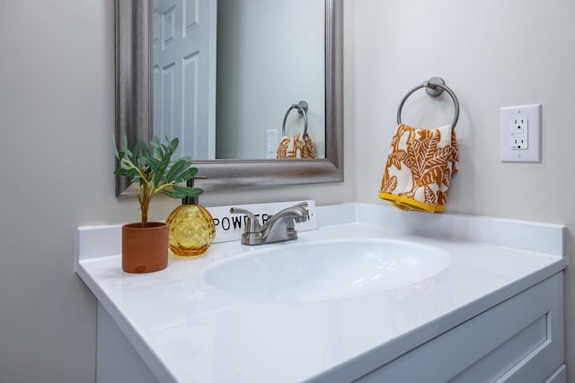 bathroom with vanity