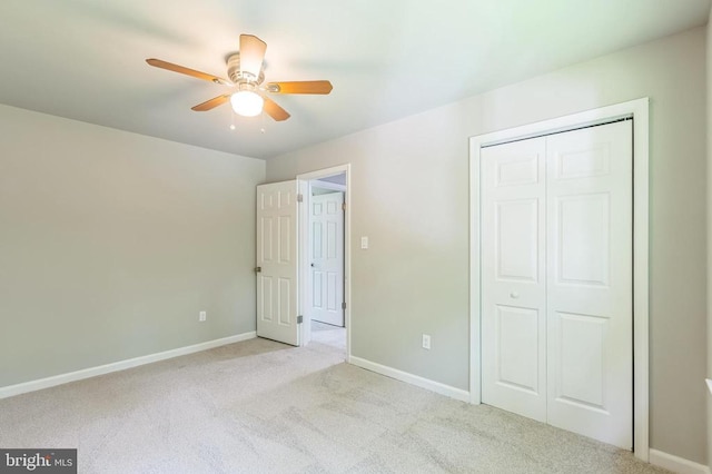 11808 Rutherford Dr, Fredericksburg, VA 22407 - unfurnished bedroom featuring carpet flooring, a closet, and a ceiling fan