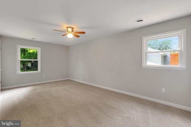 11808 Rutherford Dr, Fredericksburg, VA 22407 - empty room with a ceiling fan and light colored carpet