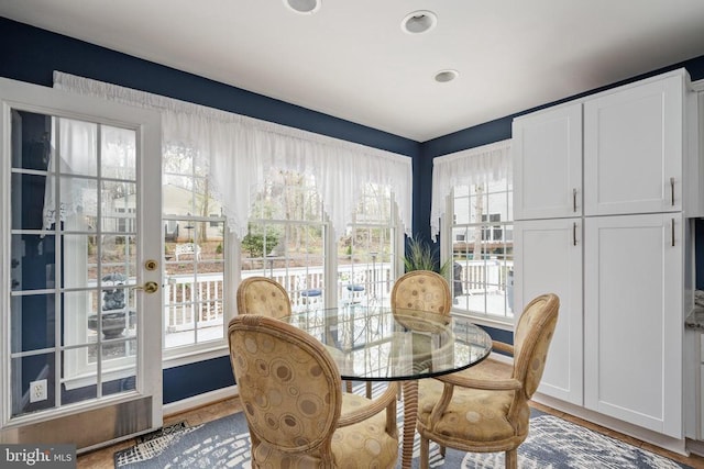 604 Mt Pleasant Dr, Locust Grove, VA 22508 - dining area with baseboards, visible vents, and recessed lighting