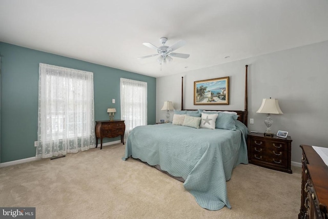 604 Mt Pleasant Dr, Locust Grove, VA 22508 - carpeted bedroom with visible vents, baseboards, and ceiling fan