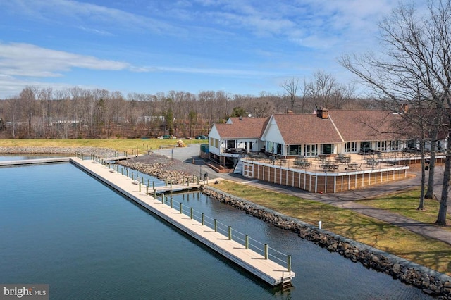 604 Mt Pleasant Dr, Locust Grove, VA 22508 - aerial view featuring a water view