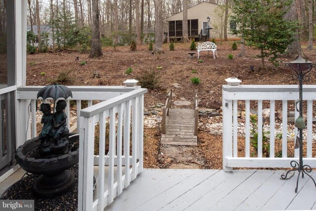 604 Mt Pleasant Dr, Locust Grove, VA 22508 - view of wooden terrace