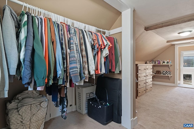 1481 Red Bird Dr, Stanardsville, VA 22973 - spacious closet featuring lofted ceiling and carpet
