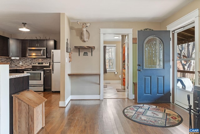 1481 Red Bird Dr, Stanardsville, VA 22973 - interior space featuring baseboards and wood finished floors