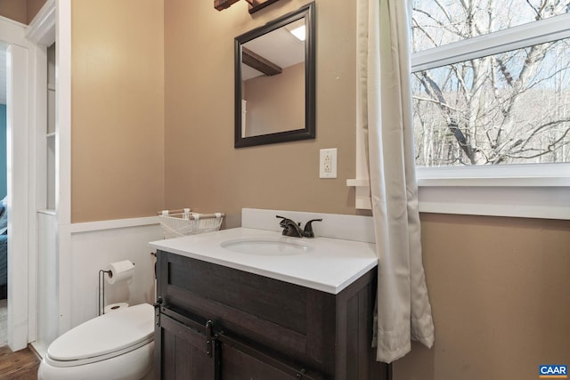 1481 Red Bird Dr, Stanardsville, VA 22973 - half bathroom featuring toilet and vanity