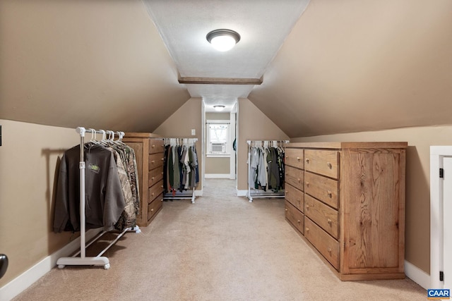 1481 Red Bird Dr, Stanardsville, VA 22973 - spacious closet featuring lofted ceiling and light carpet
