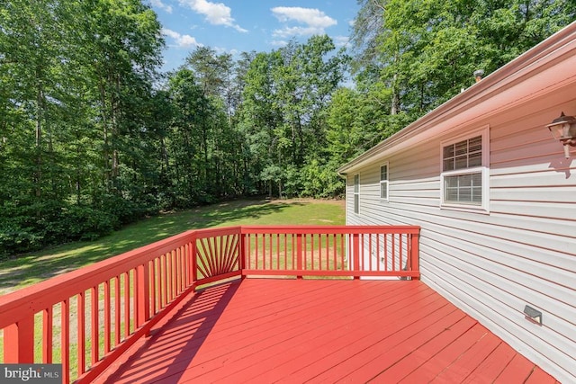 7001 Aspen Ln, Spotsylvania, VA 22551 - wooden deck with a lawn