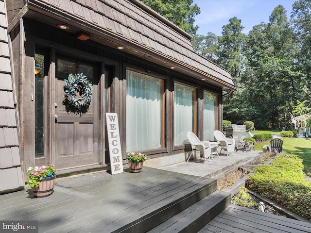  - view of wooden deck