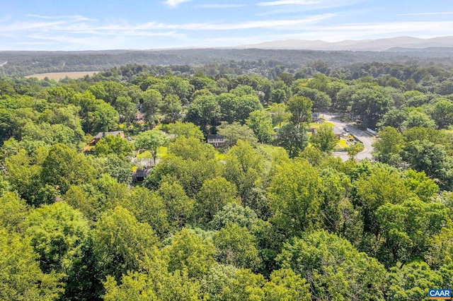 411 Westmoreland Ct, Charlottesville, VA 22901 - bird's eye view of a heavily wooded area and a mountainous background