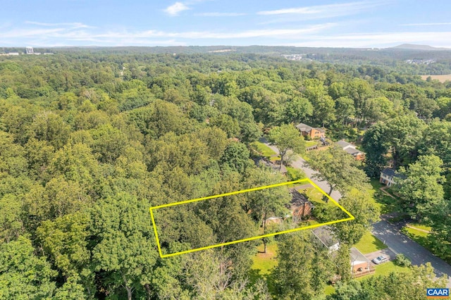411 Westmoreland Ct, Charlottesville, VA 22901 - view of property location featuring a forest and property parcel outlined