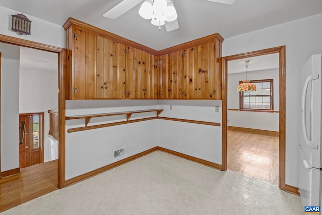 411 Westmoreland Ct, Charlottesville, VA 22901 - empty room featuring ceiling fan and light wood-type flooring