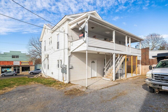 view of property with a balcony