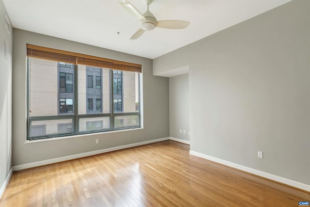 112 5th St SE Unit 3D, Charlottesville, VA 22902 - empty room featuring hardwood / wood-style floors and ceiling fan