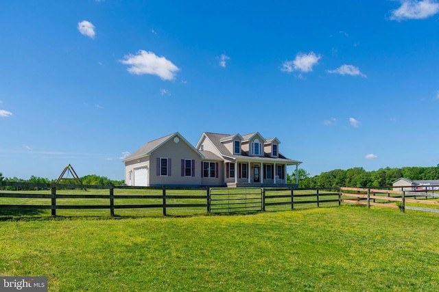 7204 Morris Rd, Spotsylvania, VA 22551 - view of front of home featuring a garage and a view of countryside