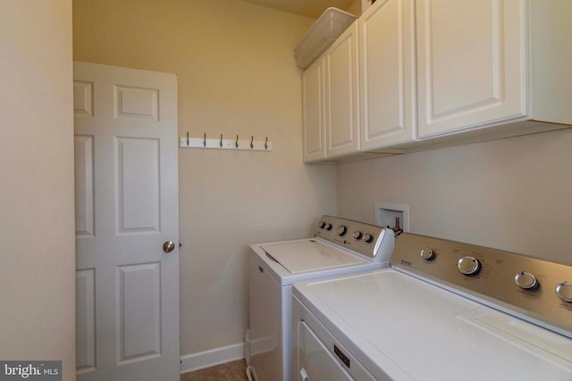 7204 Morris Rd, Spotsylvania, VA 22551 - washroom featuring independent washer and dryer, cabinet space, and baseboards