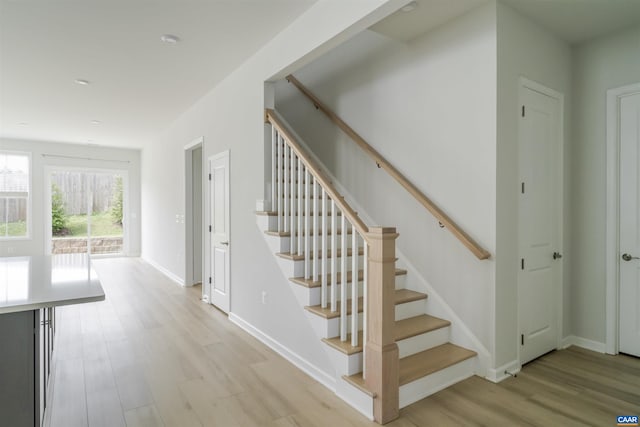 4752 Loyola Way, Charlottesville, VA 22902 - staircase featuring wood finished floors and baseboards