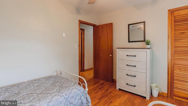 909 Mill Creek Rd, Luray, VA 22835 - bedroom featuring light wood finished floors, baseboards, and a ceiling fan