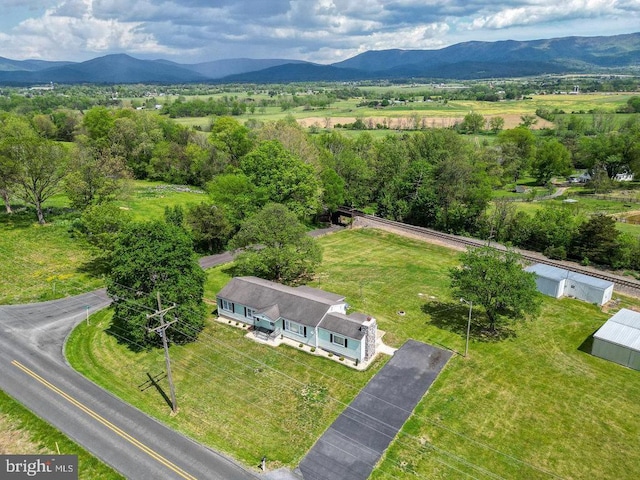 909 Mill Creek Rd, Luray, VA 22835 - aerial view with a mountain view