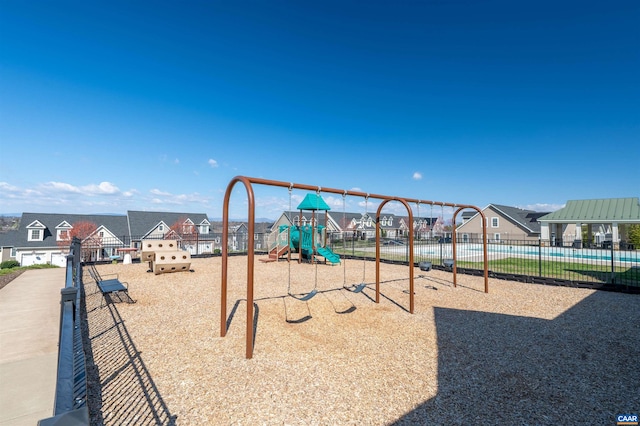 915 Flat Waters Ln, Charlottesville, VA 22911 - communal playground with fence and a residential view