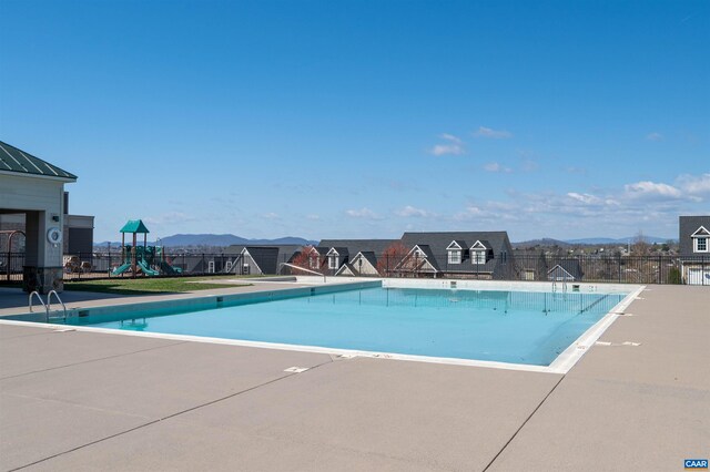 915 Flat Waters Ln, Charlottesville, VA 22911 - community pool featuring fence and a mountain view