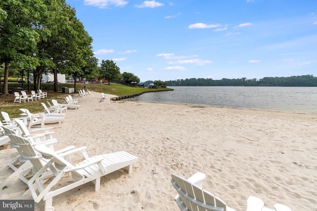 water view with a beach view