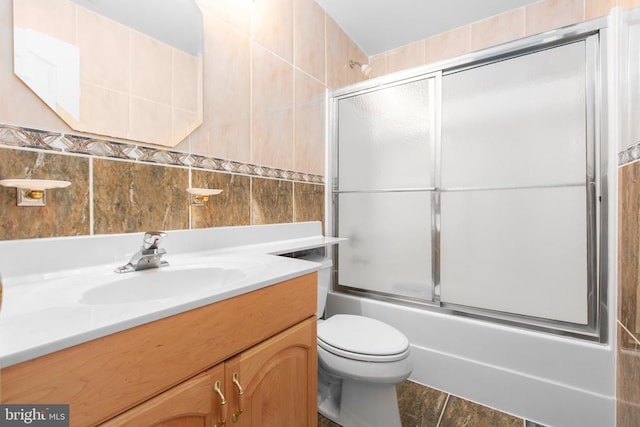3714 Fairways Ct, Fredericksburg, VA 22408 - bathroom with vanity and combined bath / shower with glass door